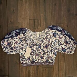 Joie Floral Boho Crop Top S NWT